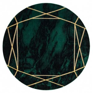 Kusový koberec Emerald 1022 green and gold kruh 200x200 (průměr) kruh