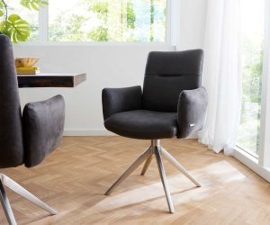 Otočná stolička Jova-Flex s podrúčkami krížová základňa široká