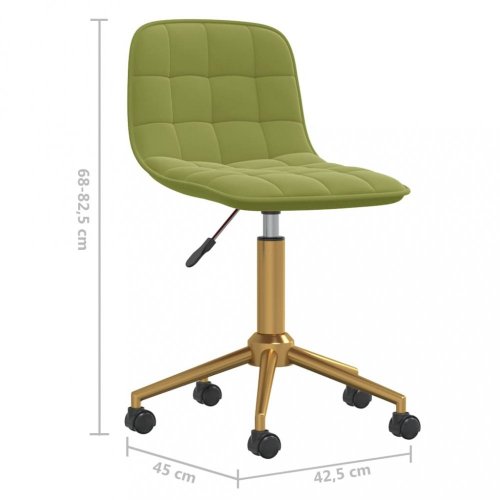 Otočná jídelní židle samet / kov Dekorhome - BAREVNÁ VARIANTA: Světle zelená