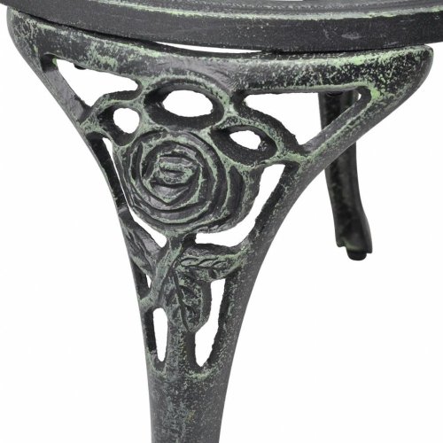 Záhradný bistro set 3 ks liaty hliník Dekorhome