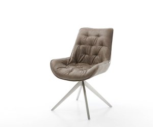Jedálenská stolička Taimi-Flex taupe vintage krížová podnož široká