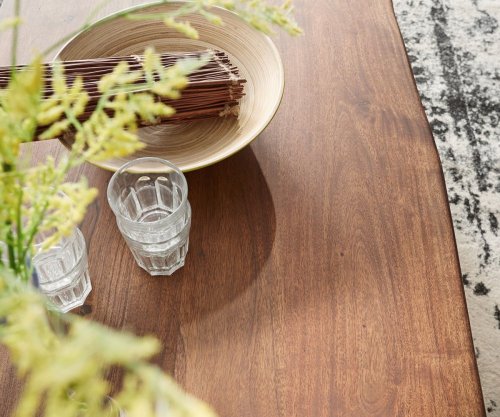 Konferenční stolek Live Edge 130x60 cm akácie hnědá nepravidelná hrana