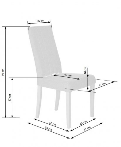 Jídelní židle DIEGO - BAREVNÁ VARIANTA: Bílá / šedá (INARI 91)