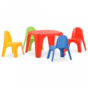 Detský stôl s stoličkami PP Dekorhome