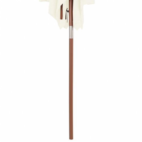 Zahradní slunečník s dřevěnou tyčí 150 x 200 cm - BAREVNÁ VARIANTA: Šedohnědá taupe