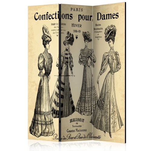 Paraván Confections pour Dames Dekorhome - ROZMĚR: 135x172 cm (3-dílný)