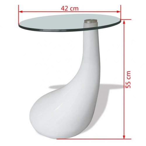 Konferenční stolek laminát / sklo Dekorhome