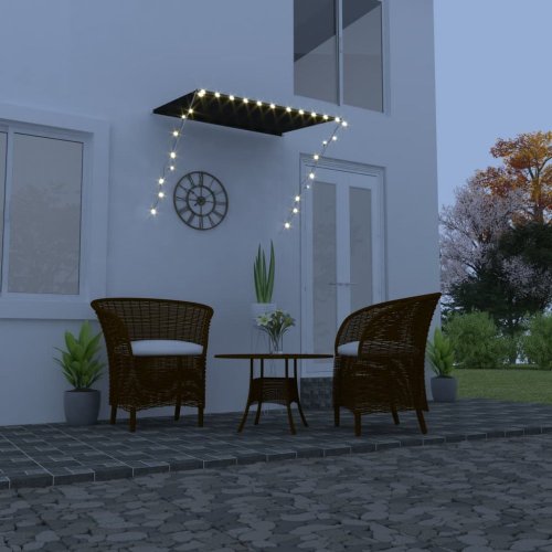 Zatahovací markýza s LED světlem 150x150 cm Dekorhome