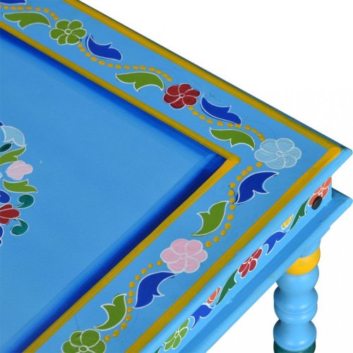 Konferenčný stolík ručne maľovaný Dekorhome - BAREVNÁ VARIANTA: Ružová