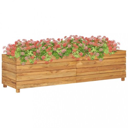 Záhradný kvetináč teakové drevo Dekorhome - ROZMER: 150x40x38 cm