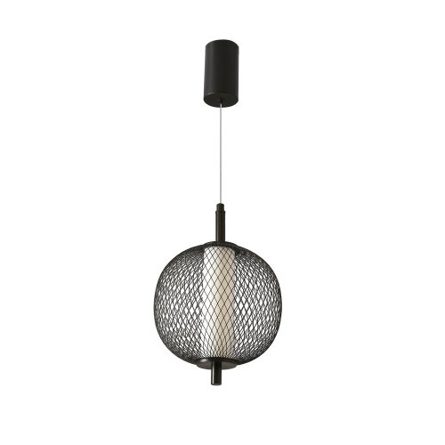 Závesná lampa PUMA s drôteným tienidlom s priemerom 20 cm – dizajnová lampa do obývačky, LED 3000K