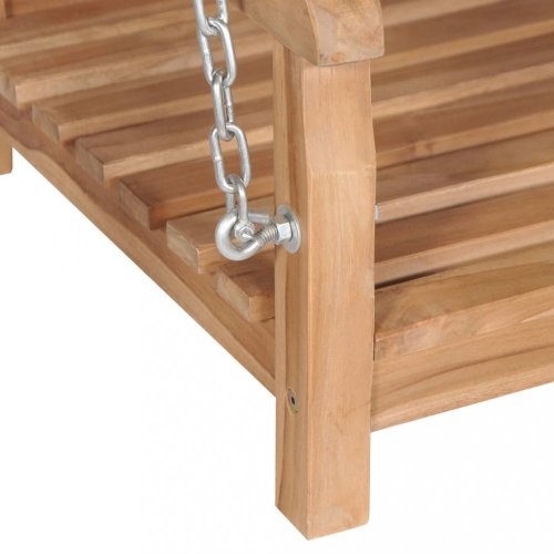 Hojdacia lavica teakové drevo Dekorhome - ŠÍRKA: 120 cm