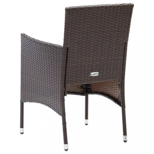 Zahradní židle 2 ks umělý ratan Dekorhome - POSLEDNÍ KUS
