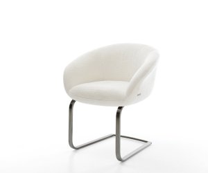 Jídelní židle Vinka-Flex s područkami bouclé měkký béžová jídelní