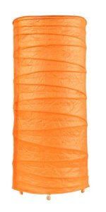 Oranžová papierová stolová lampa Tlačidlo