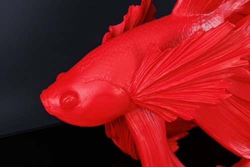 Dekoračná socha rybka TEJE 65 cm Dekorhome - BAREVNÁ VARIANTA: Zlatá
