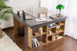 Psací stůl Vesper - Anthracite, Atlantic Pine