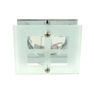 Stropné svietidlo štvorcové sklo chróm SZ-06 2229104