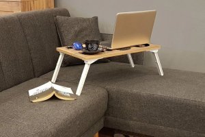 Stůl pro práci na notebooku vestoje Gusto Cats - Atlantic