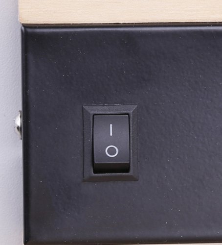 Nástenná lampa Anet, drevená+čierna s poličkou, 4000k