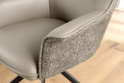 Otočné jedálenské kreslo 2 ks KEUS Dekorhome