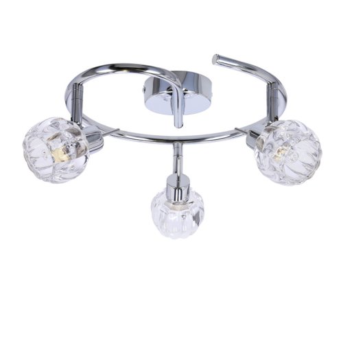 Špirálová stropná lampa 3X40W G9 chróm BOMBOLA