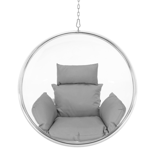 Závesné kreslo BUBBLE TYP 1 NEW - BAREVNÁ VARIANTA: Šedá / zlatá