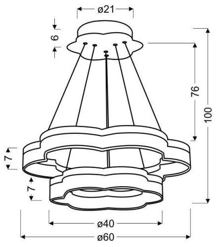 Závesné svietidlo CLOUD LED