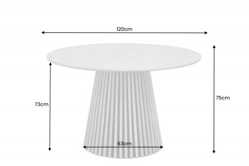 Jedálenský stôl RURURA 120 cm Dekorhome - BAREVNÁ VARIANTA: Dub tmavý