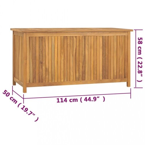 Zahradní box 114 x 50 x 58 cm masivní teakové dřevo