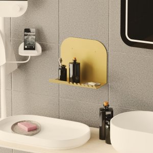 Nástenná polica Short Pouch - Gold