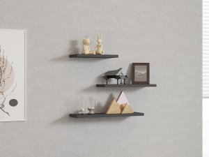 Nástěnná police Leila - Anthracite