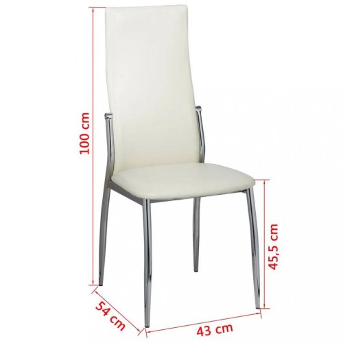 Jídelní židle 2 ks umělá kůže Dekorhome - BAREVNÁ VARIANTA: Červená
