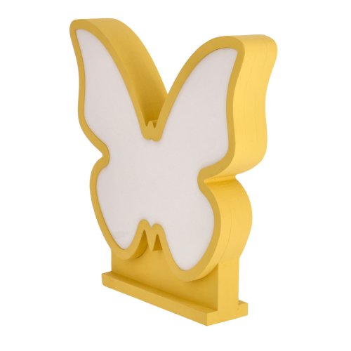 Detská LED stolová lampa BUTTERFLY IQ KIDS zlatá