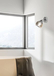 Nástenná lampa 1X10W E14 chróm FORT