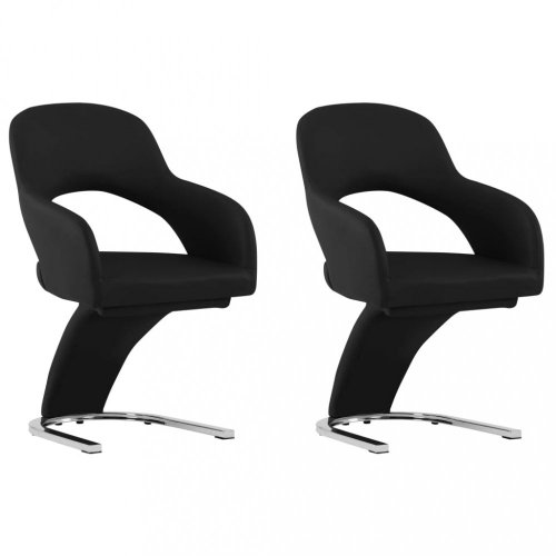 Jídelní židle 2 ks umělá kůže / chrom Dekorhome - BAREVNÁ VARIANTA: Bílá