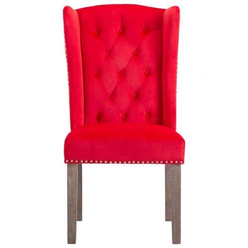 Jídelní židle 2 ks samet / kaučukovník Dekorhome - BAREVNÁ VARIANTA: Růžová
