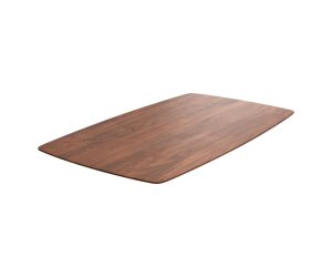 DELIFE Stolová deska Edge zaoblená 160x90cm akácie hnědá švýcarská