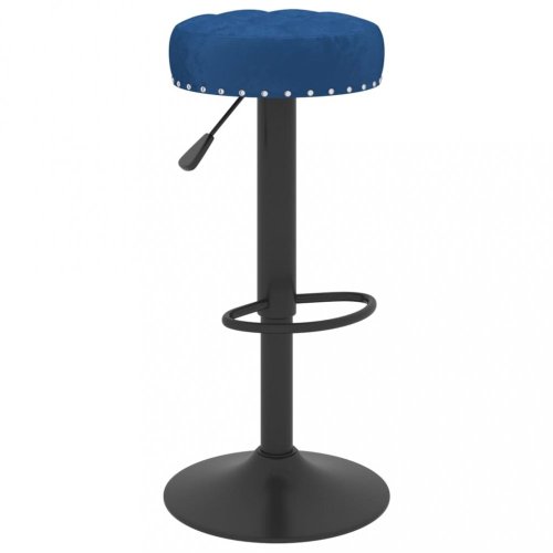 Barová židle samet / kov Dekorhome - BAREVNÁ VARIANTA: Modrá