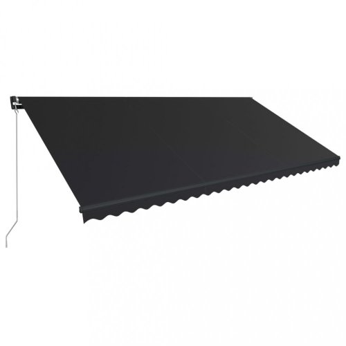 Ručně zatahovací markýza s LED světlem 350x250 cm Dekorhome