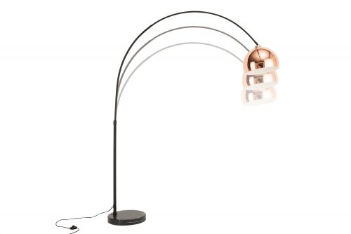 Stojací lampa BANGUI 170 - 210 cm Dekorhome - BAREVNÁ VARIANTA: Stříbrná / černá