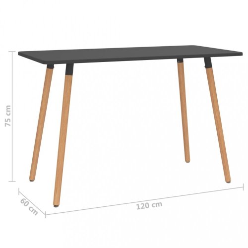 Jídelní set 6+1 buk / umělá kůže / plast Dekorhome
