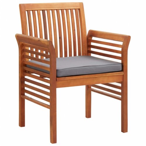 Zahradní jídelní židle 2 ks akáciové dřevo Dekorhome - BAREVNÁ VARIANTA: Krémová