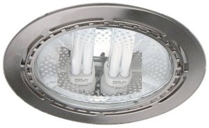 Saténová kulatá stropní lampa 2x18W 23cm DM-01