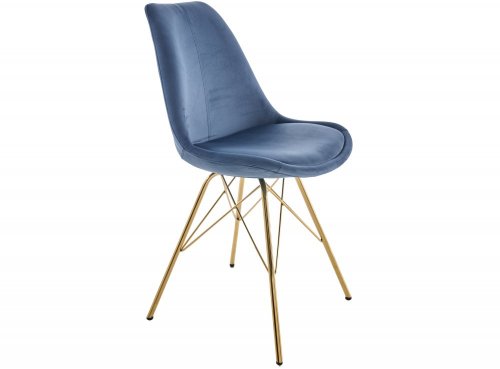 Jídelní židle 2 ks IKAROS Dekorhome - BAREVNÁ VARIANTA: Modrá