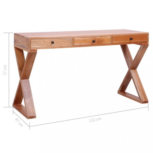 Písací stôl masívne mahagónové drevo Dekorhome - BAREVNÁ VARIANTA: Prírodná