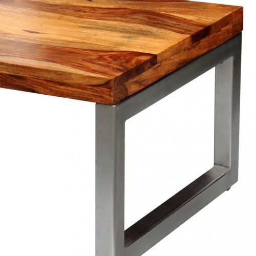 Konferenčný stolík masívne drevo/kov Dekorhome - BAREVNÁ VARIANTA: Sheesham