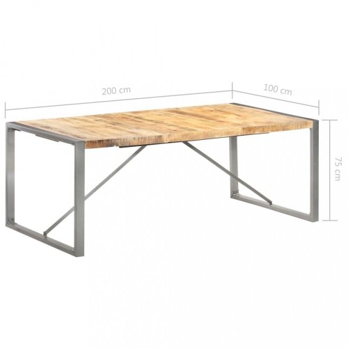 Jedálenský stôl hnedá / sivá Dekorhome - ROZMER: 160x80x75 cm
