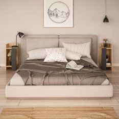 Nočný stolík Elos - Oak, Anthracite