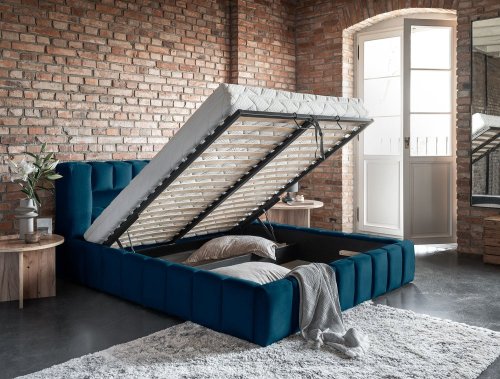 Posteľ Lamica 180x200 + Kovový rám / plynový výťah / kontajner